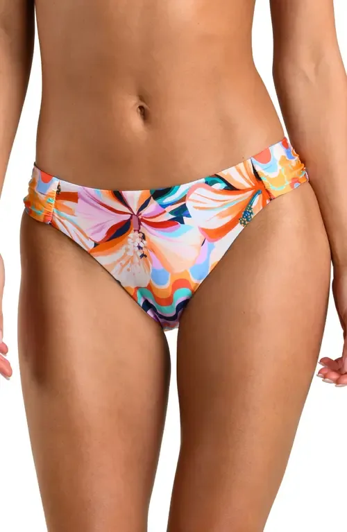 Untamed Tropics Shirred Side Bikini Bottoms
