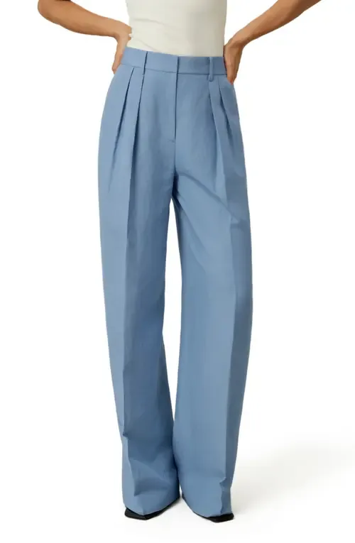 Silk Linen Wide Leg Pants by Lilysilk