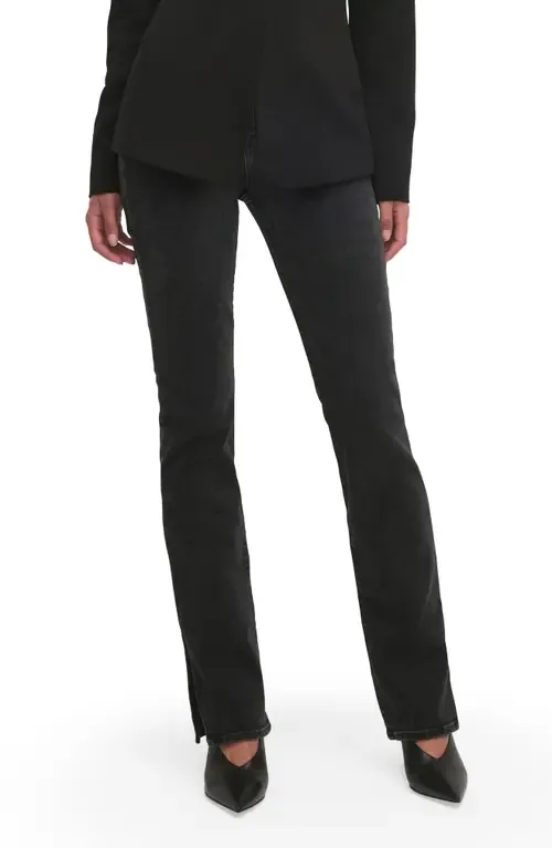 The Valentina Side Slit High Waist Straight Leg Tower Jeans by Favorite Daughter