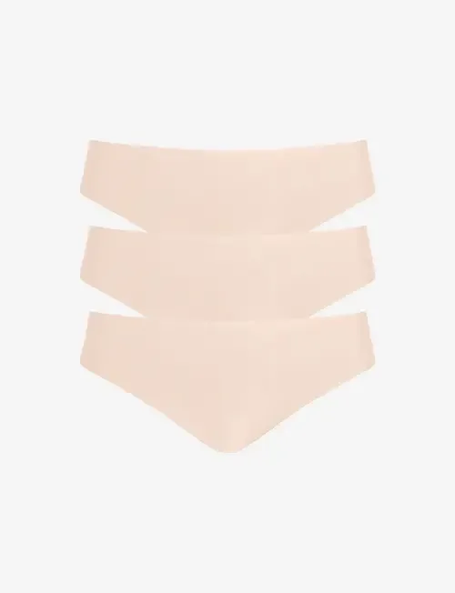 Butter Mid-Rise Thong 3-Pack by Commando