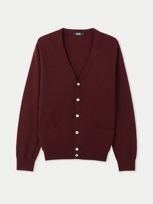 Essential Cashmere V-Neck Cardigan by GOBI Mongolian Cashmere