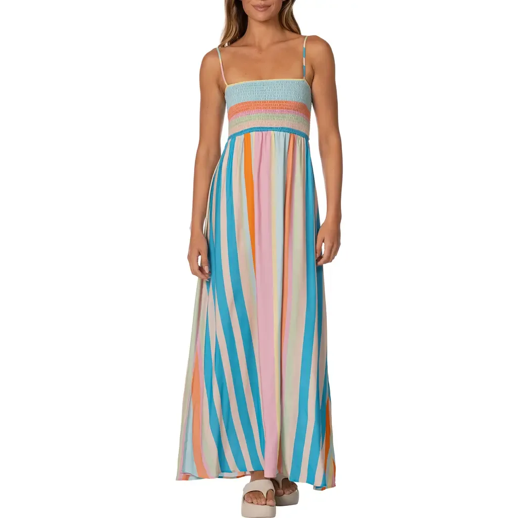 Ailany Deep Sea Stripe Maxi Cover Up Dress by Maaji