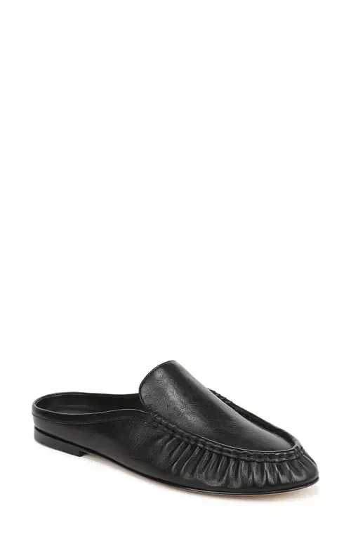 Tevin Ruched Apron Toe Mule by Vince