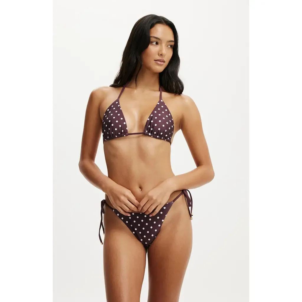 String Triangle Bikini Top by COTTON ON BODY