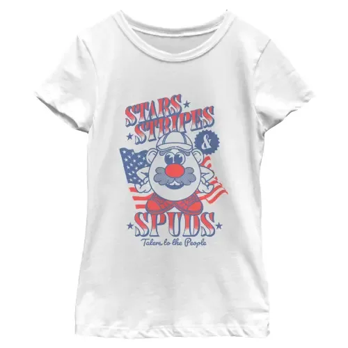 Stars Stripes and Spuds Graphic Short Sleeve T-Shirt by MR. POTATO HEAD