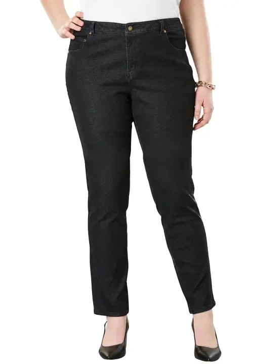 True Fit Stretch Denim Straight Leg Jean