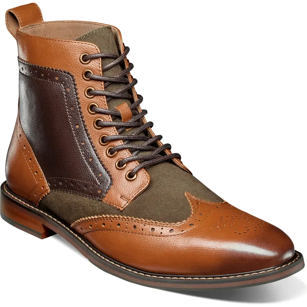 Finnegan Wingtip Lace-Up Boot by Stacy Adams