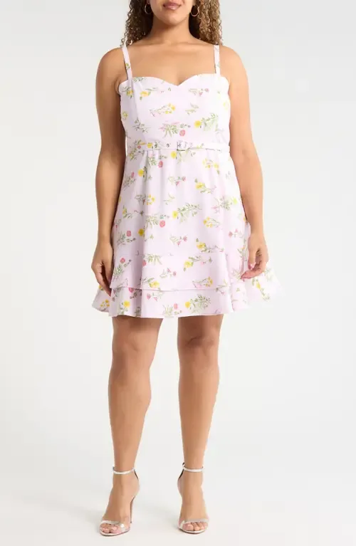 Margote Floral Mel Ruffle Minidress by SUGARLIPS