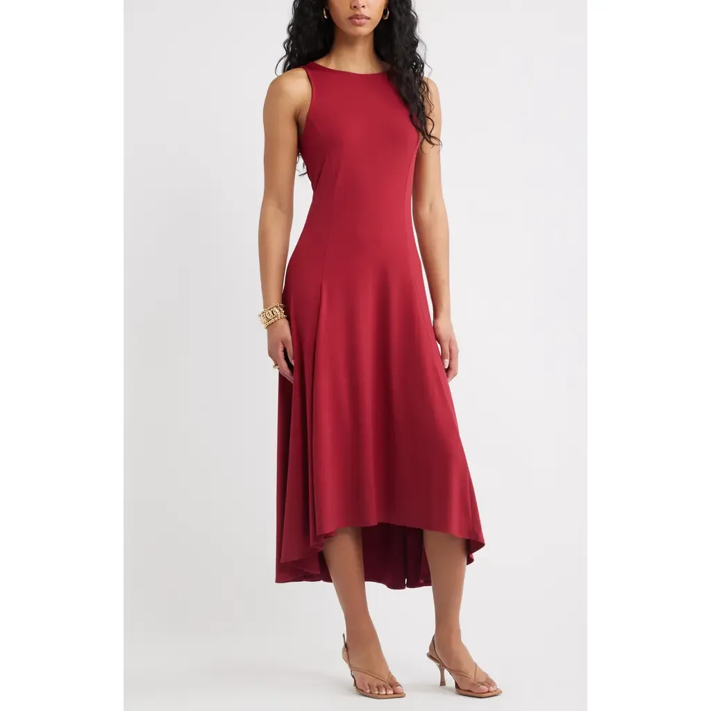 High-Low Sleeveless Midi Dress by Open Edit