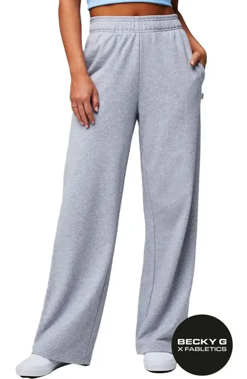 Year Round Terry Wide Leg Sweatpant by Fabletics
