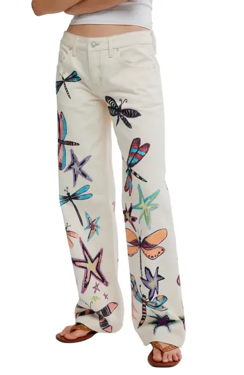 Tennessee Trompe L'Oeil Print Jeans by Free People