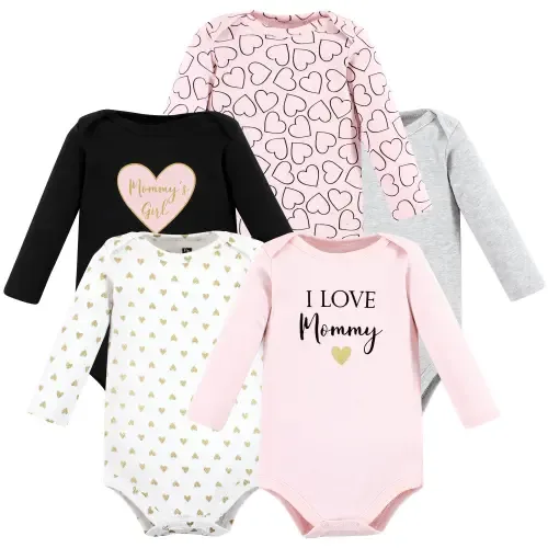 Essential Long-Sleeve Cotton Bodysuit Set by Hudson Baby