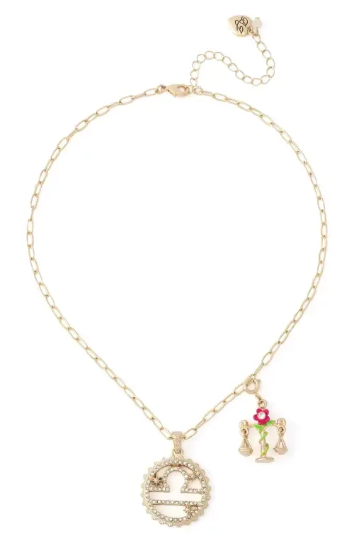 Gemini Charm Pendant Necklace by Betsey Johnson