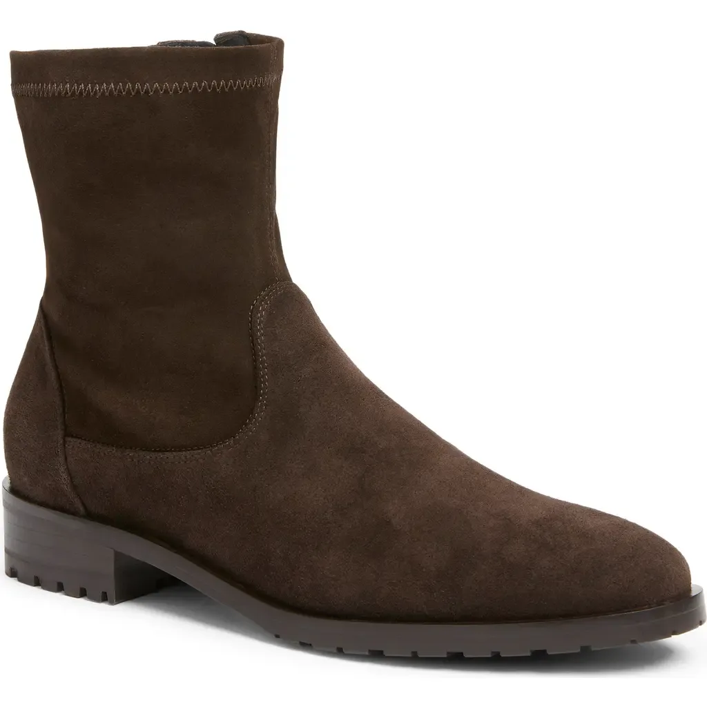 Romeo Waterproof Bootie in Espresso Suede by Aquatalia