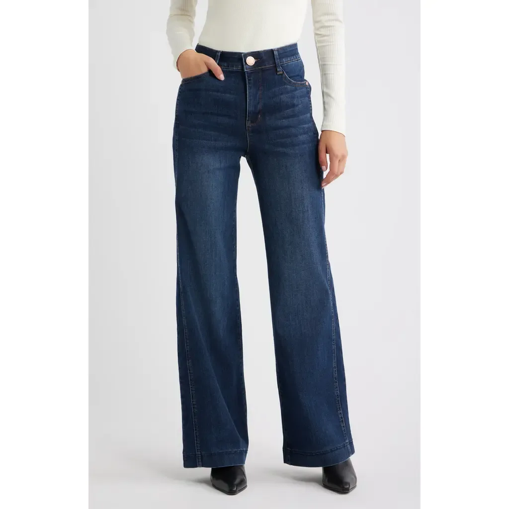 Gracie Skyrise Wide Leg Jeans by Wit & Wisdom