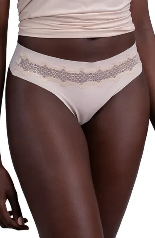 Soft Seamless Thong with Lace by Uwila Warrior