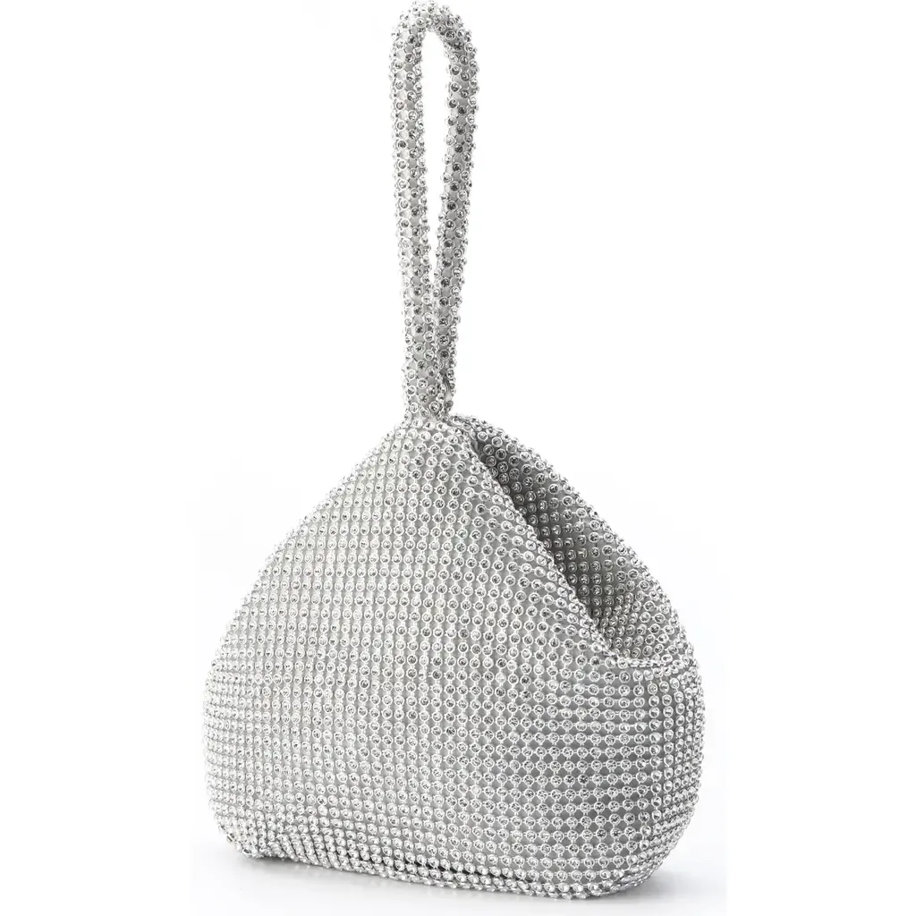 Rhinestone Covered Handle HandBag by LADY COUTURE