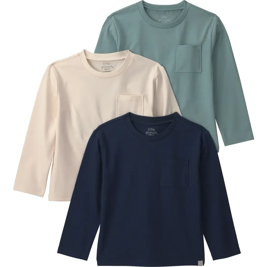 3-Pack Pocket T-Shirts by Little Planet