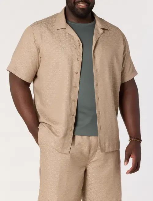 Resort Textured Sport Shirt by Society of One by DXL