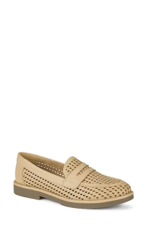 Calli Woven Faux Leather Loafer