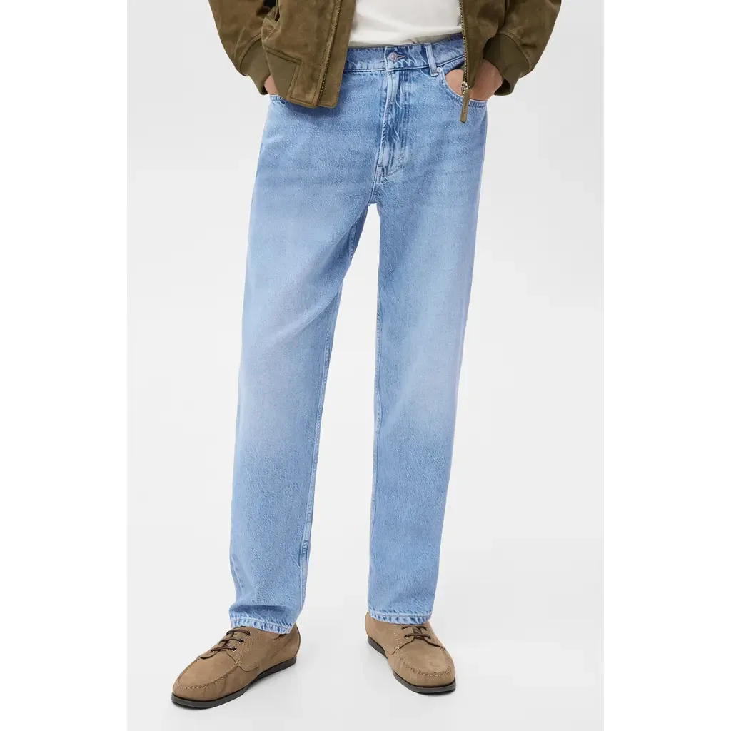 Lore Tapered Straight Leg Jeans by MANGO