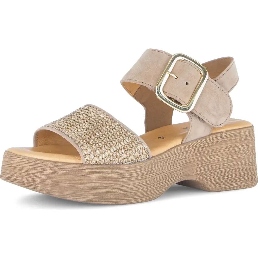 Ankle Strap Platform Sandal by Gabor
