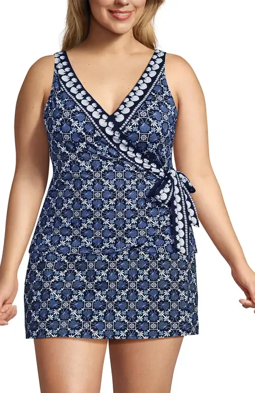 Long Side Tie Tankini Top