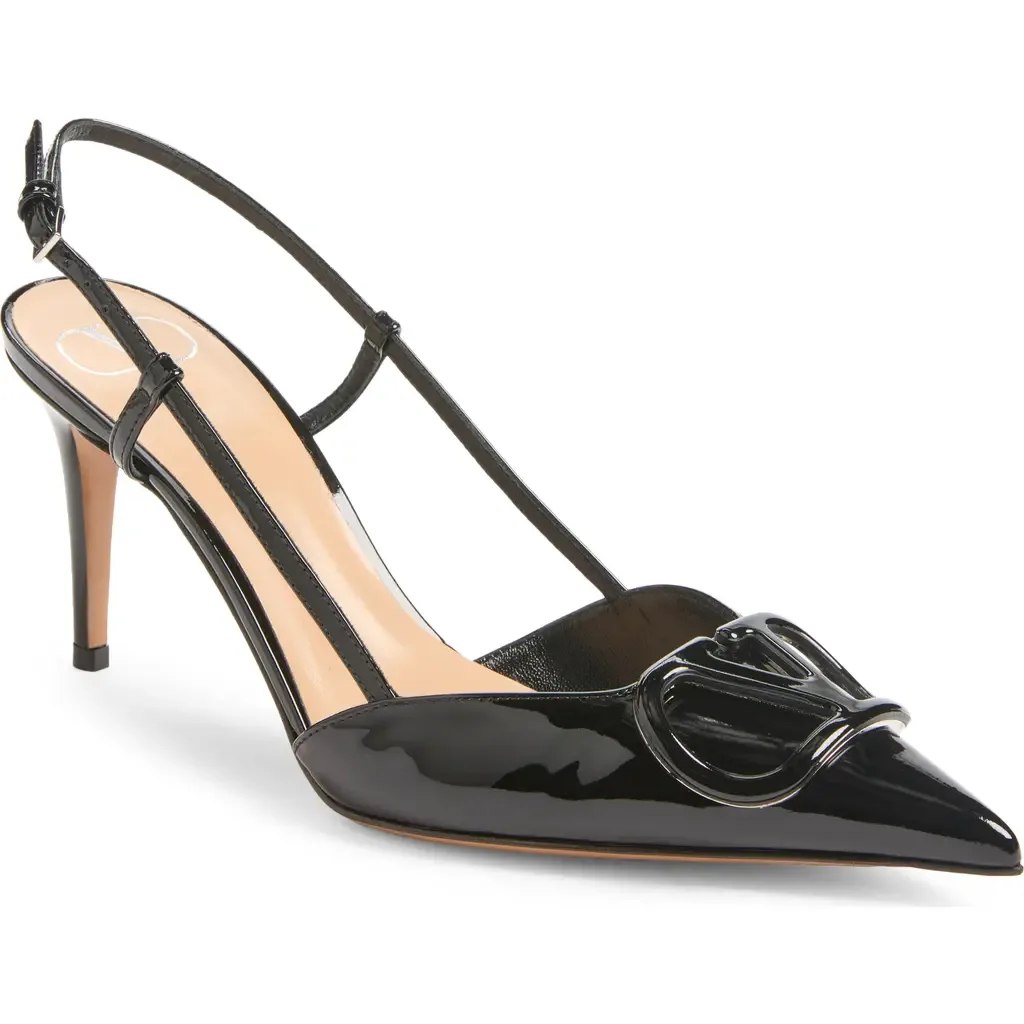 VLOGO Pointed Toe Slingback Pump by Valentino