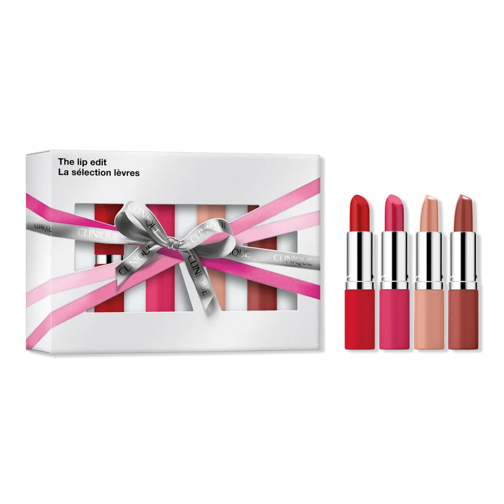 4 Piece the Lip Edit: Lipstick Holiday Gift Set by Clinique