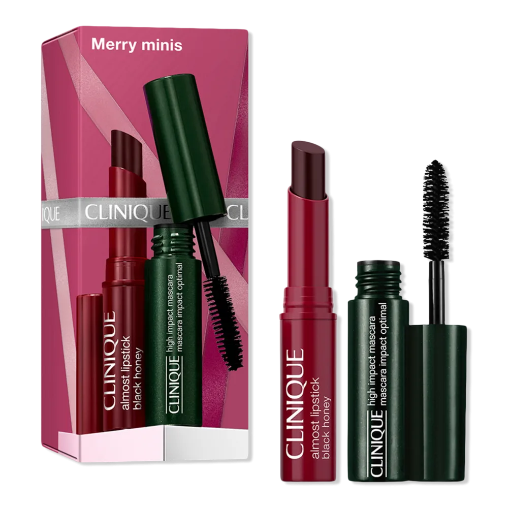 2 Piece Merry Minis: Mascara and Black Honey Lipstick Gift Set by Clinique