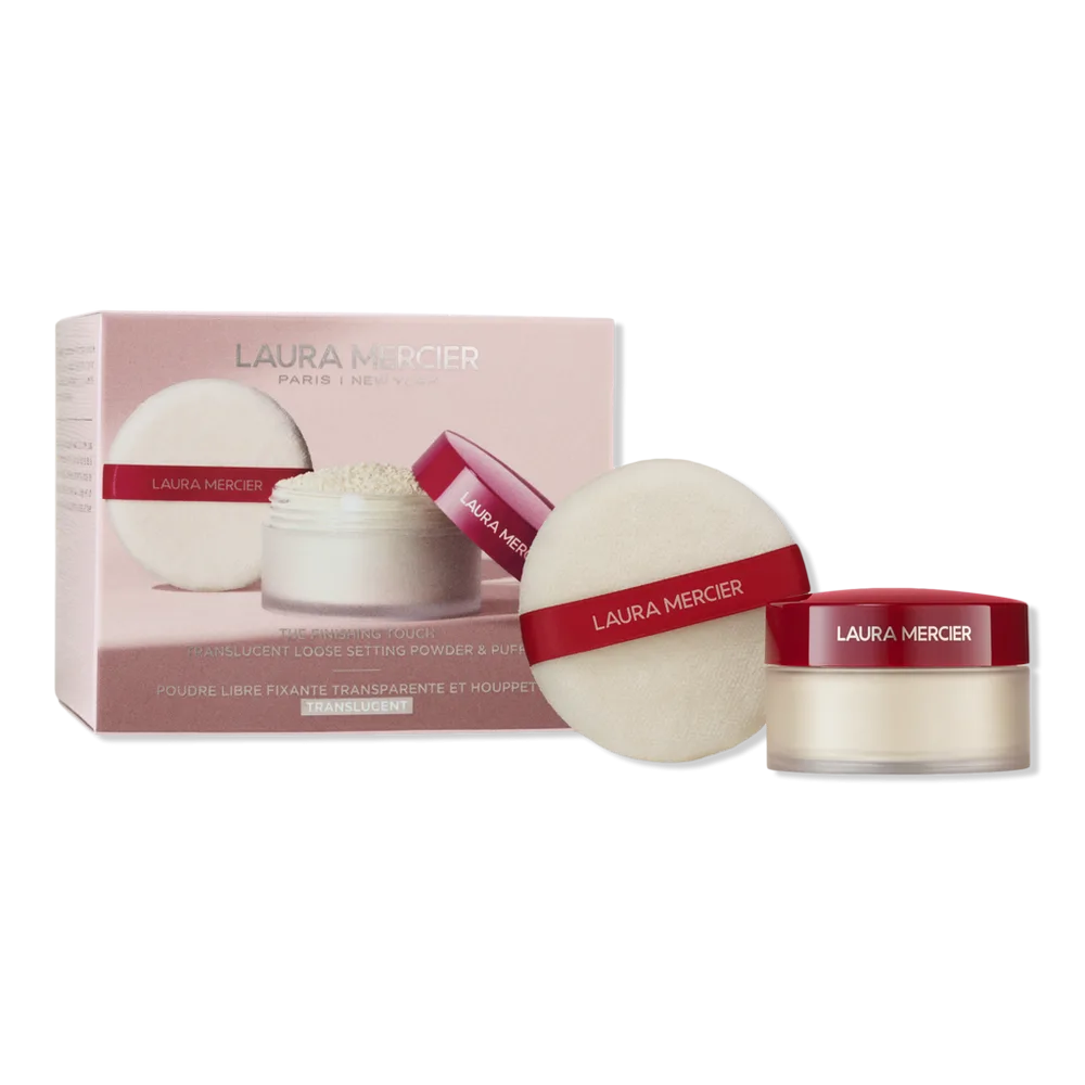 The Finishing Touch Translucent Loose Setting Powder & Velour Puff Gift Set by Laura Mercier