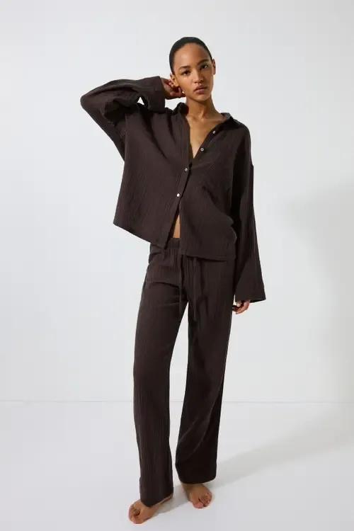 Cotton Muslin Pajamas by H&M