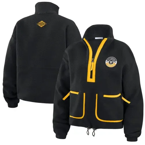 WEAR by Erin Andrews Pittsburgh Penguins Polar Fleece Half-Zip Jacket by WEAR by Erin Andrews