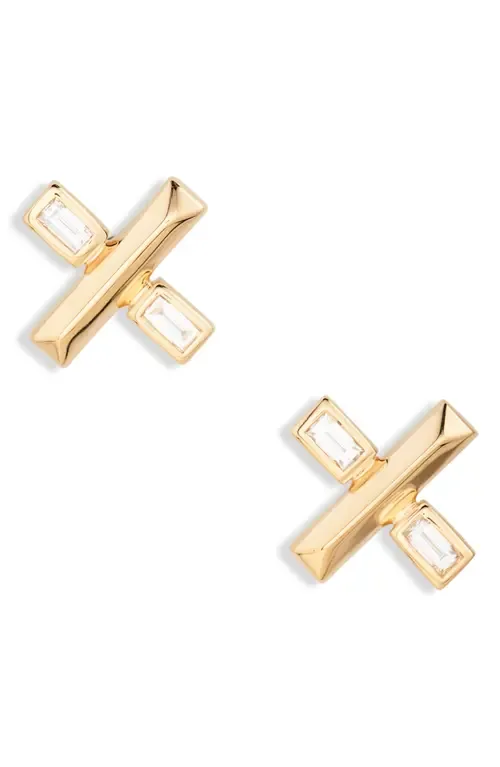 Reese Brooklyn Diamond X-Stud Earrings by Dana Rebecca Designs
