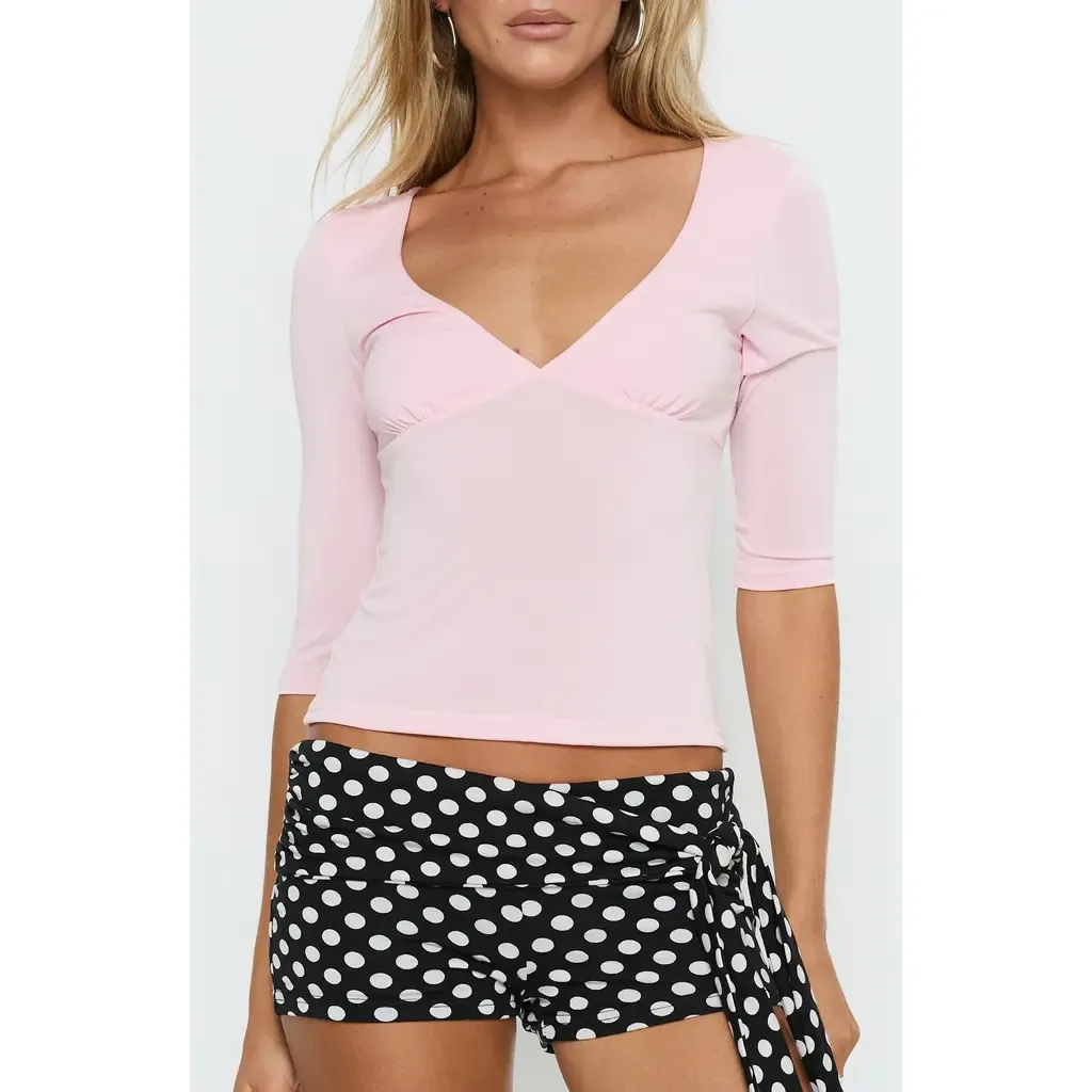 Back to Friends V-Neck Top by Princess Polly