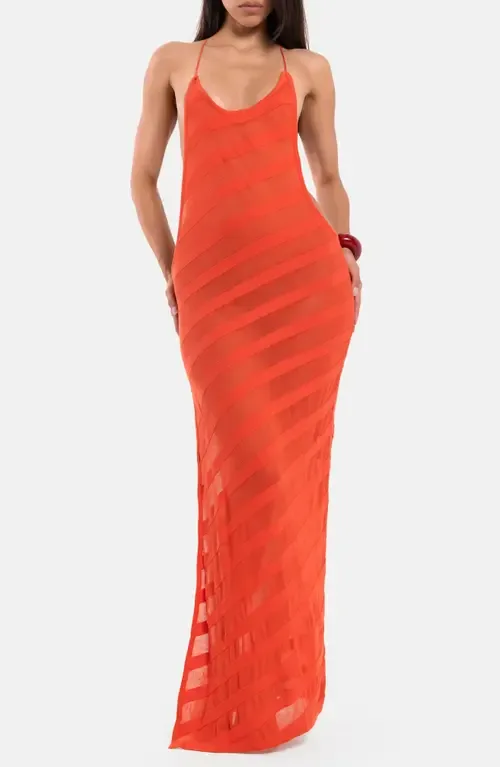 Noir Knit Maxi Dress by JADED LONDON