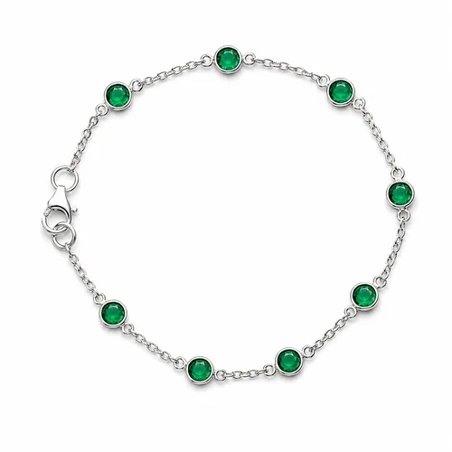 May Birthstone Bracelet Emerald by Zuvan