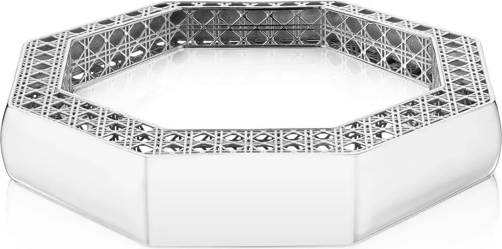 Cane Bangle in Sterling Silver by ManLuu