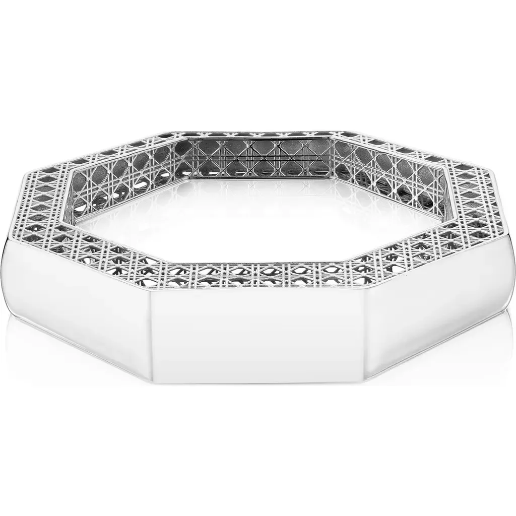 Cane Bangle in Sterling Silver by ManLuu