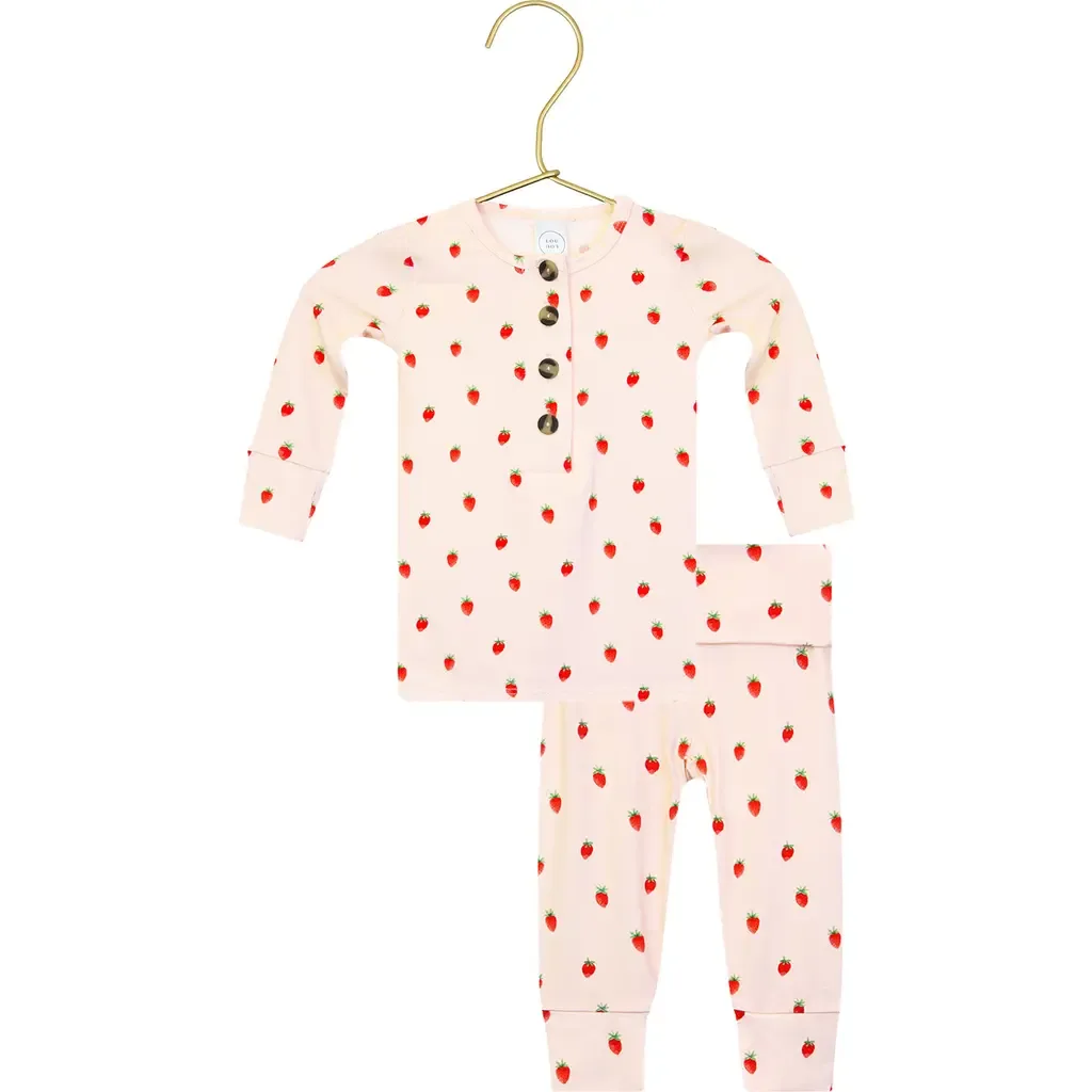 Print Henley & Pants Set by Lou Lou and Company
