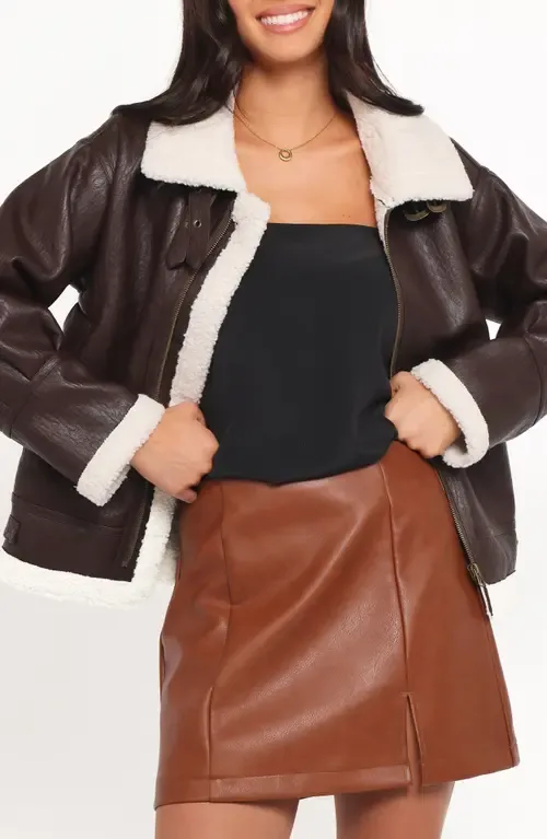 Baxter Faux Shearling Lined Jacket by Petal & Pup