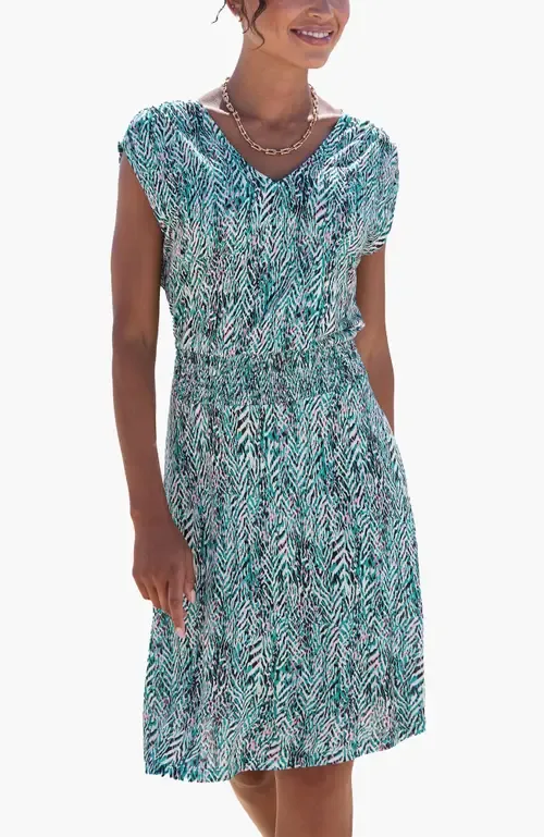 Smocked Waist Dress by LASCANA