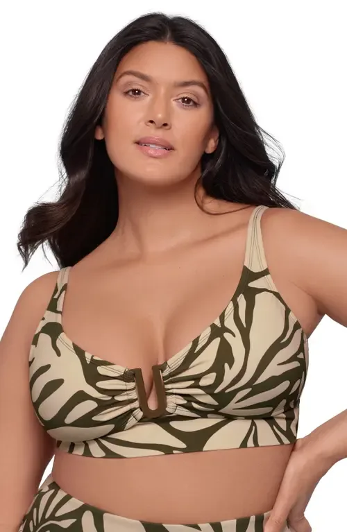 Supportive and Sculpting U-Wire Adjustable Midkini Swimsuit Top by S3 Apparel