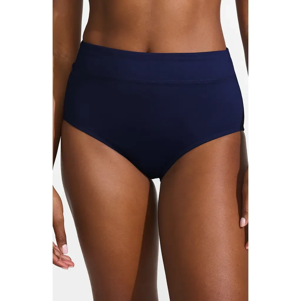 Tummy Control High Waisted Bikini Bottoms by Lands' End