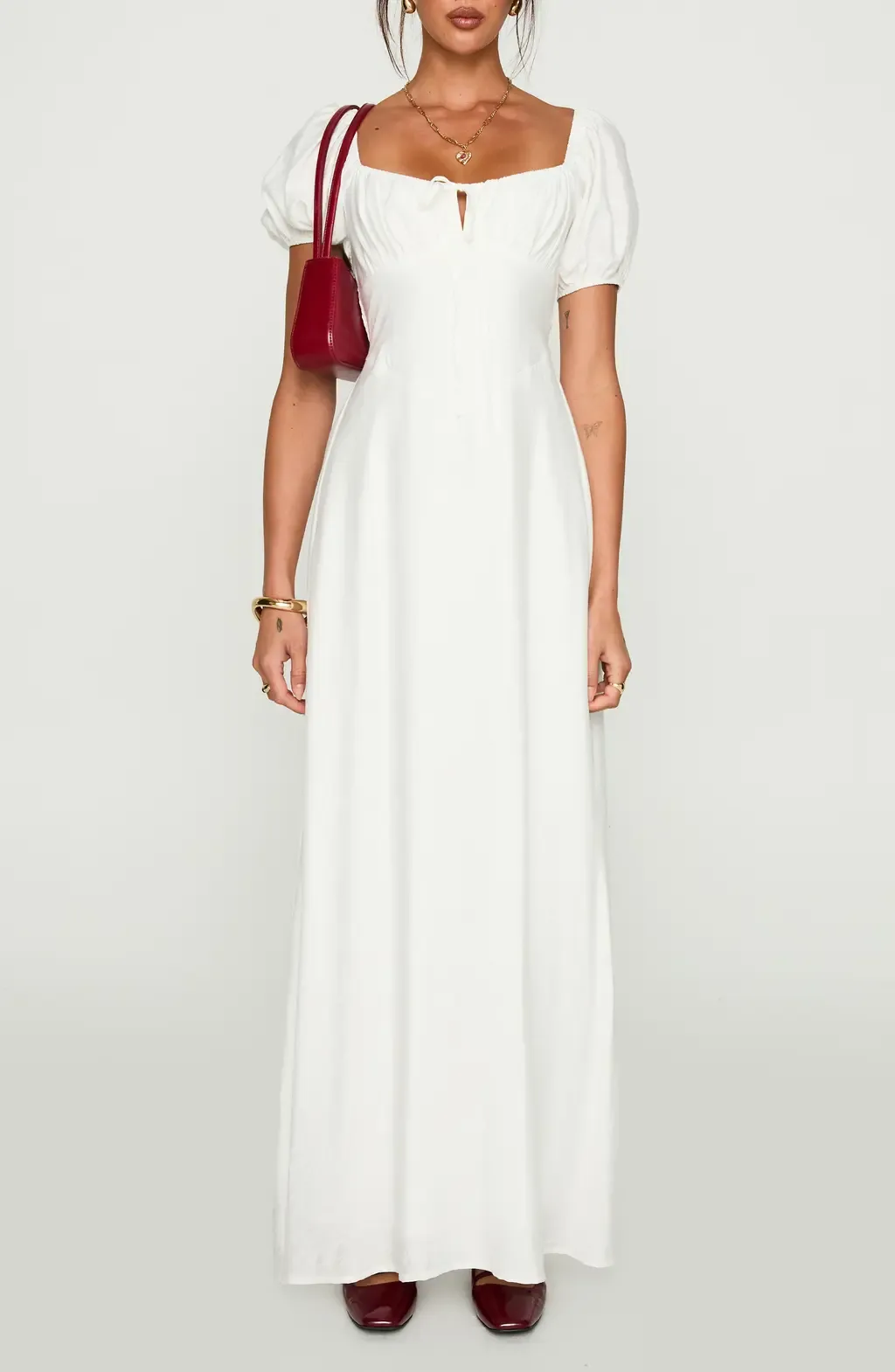 Song Puff Sleeve Maxi Dress