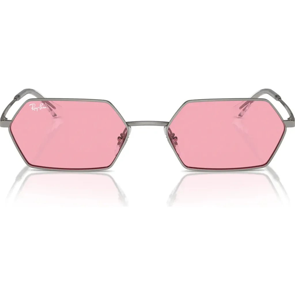 55mm Frameless Rectangle Sunglasses by Ray-Ban