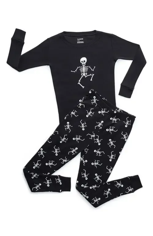 Skeleton 2-Piece Cotton Pajamas by Leveret