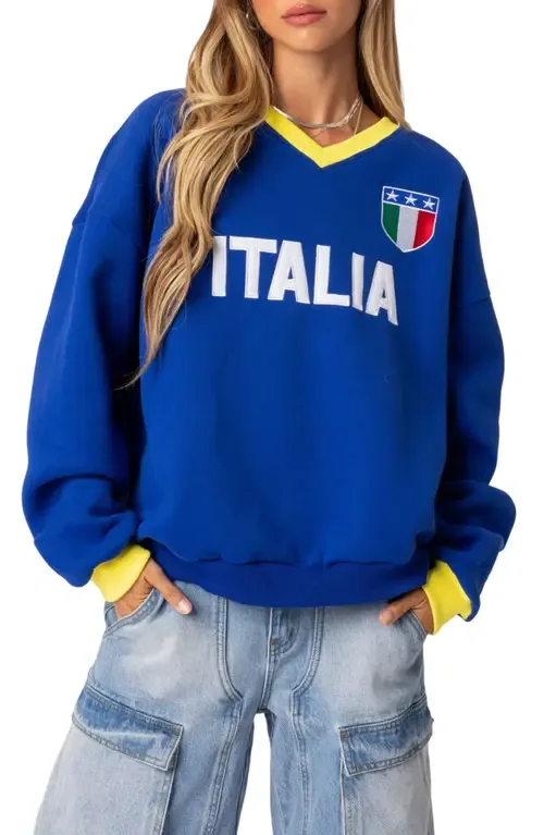 Italy Oversize Sweatshirt by EDIKTED