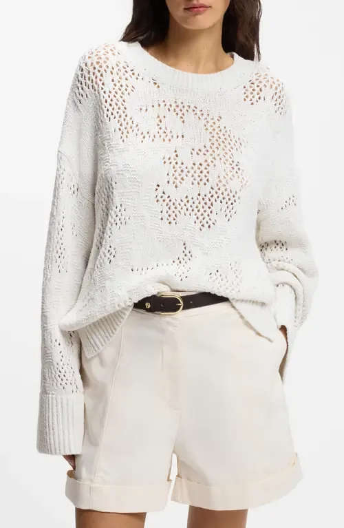 Open Knit Sweater by BOSS Orange
