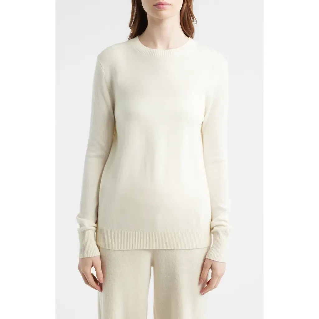 Rochelle Wool & Cashmere Crewneck Sweater by HOUSE OF CB